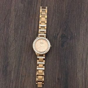 Fossil Watch , Bronze tone